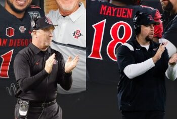 Jeff Horton se retira tras 12 años y el ex mariscal de campo de SDSU, Ryan Lindley se une de tiempo completo.