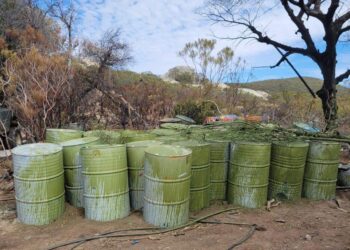 Localizan mega laboratorio de metanfetamina en La Rumorosa