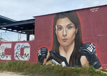 Mode Orozco realizó mural de Alexa Grasso, campeona de UFC en Tijuana