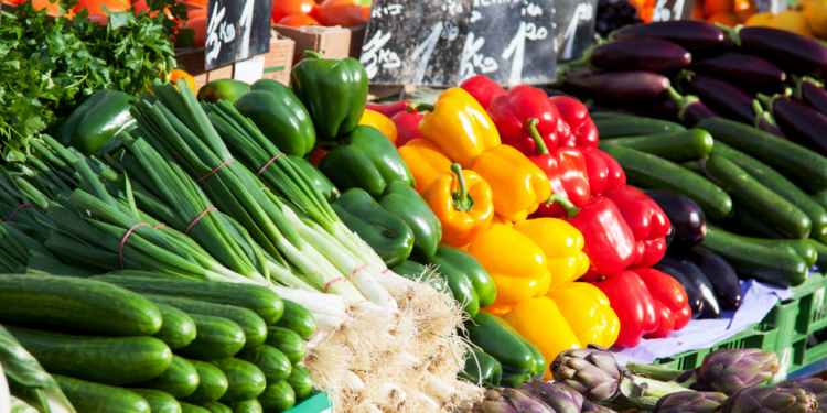 Verduras en mercado
