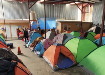 Migrantes en albergues