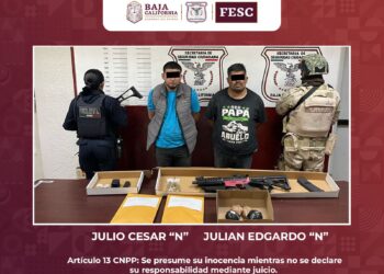 Decomisan fusil de asalto y granadas de fragmentación en Mexicali