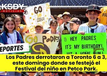 Los Padres derrotaron a Toronto 6 a 3 y festejó el Festival del niño en Petco Park.