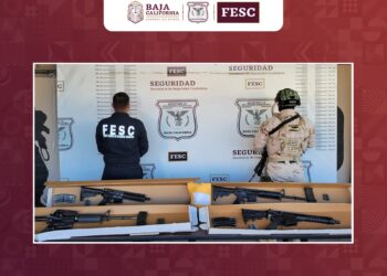 Abandonan vehículos con armas largas en el poblado de La Rumorosa
