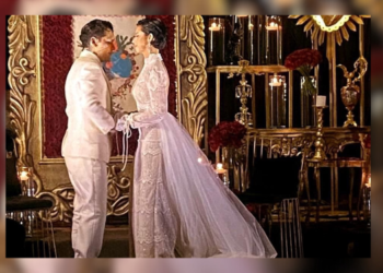 Filtran imágenes de supuesta boda de Ángela Aguilar y Christian Nodal