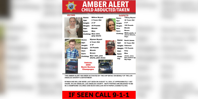 Alerta Amber: Buscan a dos niños secuestrados en San Diego y otros condados