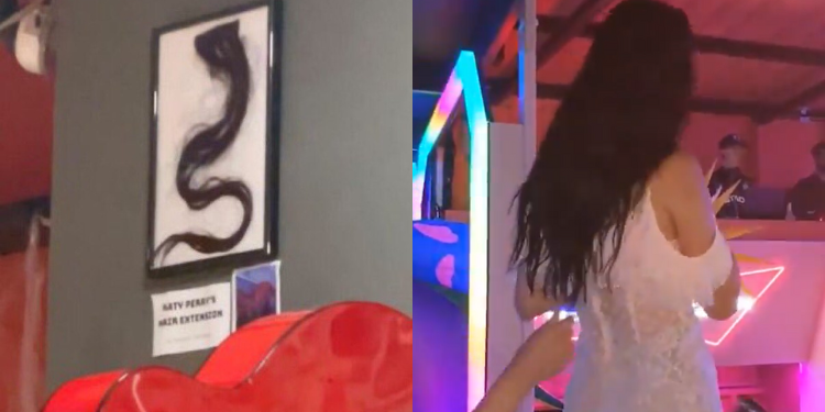 le roban extensiones de cabello a Katy Perry
