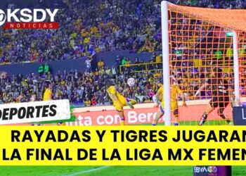 La final de la Liga femenil Mx entre Rayadas del Monterrey contra Tigres.