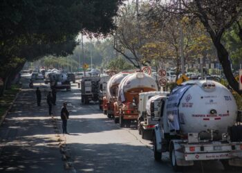 Empleados de distintas gaseras en Tijuana se manifestaron