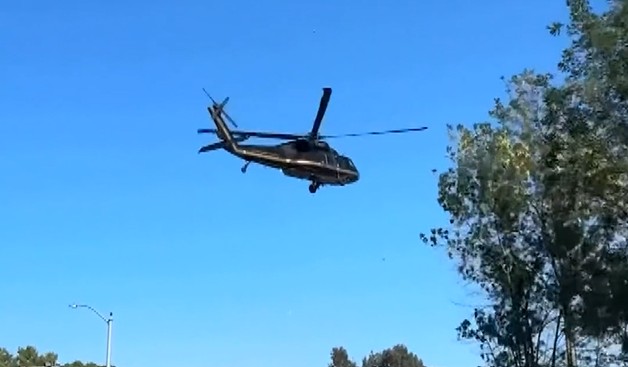 Helicóptero de CBP aterrizó en La Mesa para salvar a un perro K9 mordido por serpiente
