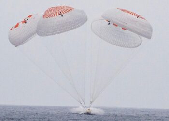 Cuatro astronautas regresaron a la Tierra tras misión en la Estación Espacial Internacional
