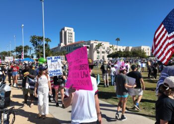 Manifestantes se concentraron en San Diego durante jornada nacional “No Kings Day 2.0”