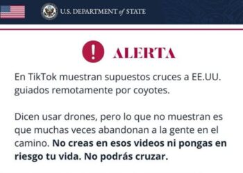 Departamento de Estado de EUA alerta por videos de “coyotes” en TikTok