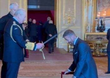 David Beckham fue nombrado Caballero del Imperio Británico por el Rey Carlos III