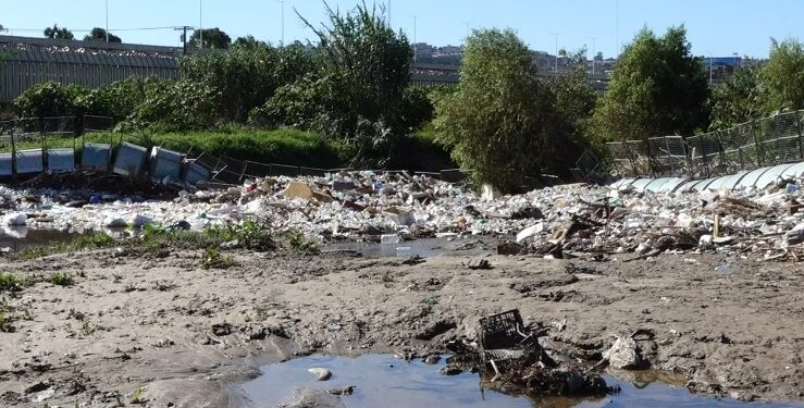 Barreras en Río Tijuana frenan toneladas de basura tras lluvias