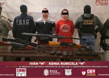 Aseguran fusil Barrett calibre .50 y arsenal en Tijuana
