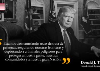 Trump anuncia desmantelamiento de redes de trata y deportación de criminales