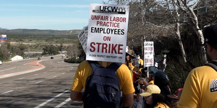 Más de 3,000 trabajadores de Kaiser Permanente se suman a paro laboral en el sur de California