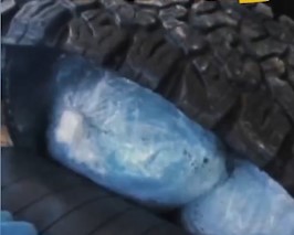 Agentes de la CBP en Calexico descubren cargamento de fentanilo dentro de un neumático