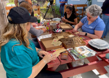 Voluntarios participan en el “día de acción” remodelando un centro comunitario