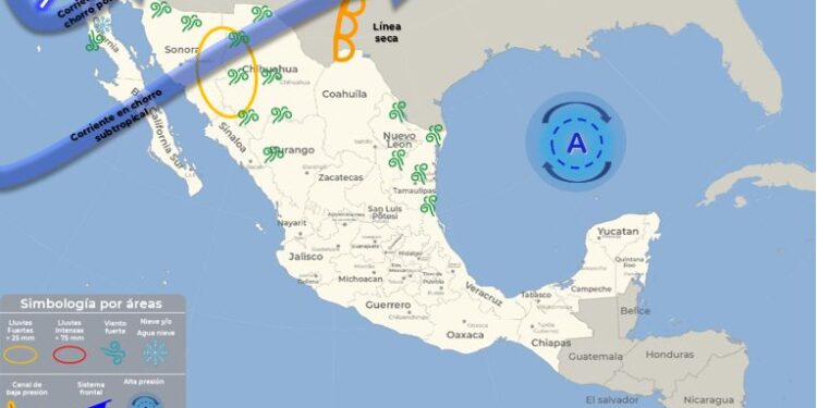 Fuertes vientos, agua nieve y bajas temperaturas a partir de este martes