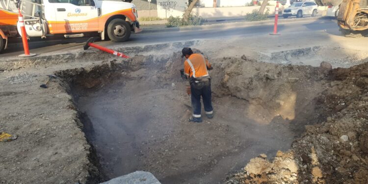 Continúan reparaciones de hundimiento en el bulevar Limón Padilla en Tijuana hasta el 30 de diciembre