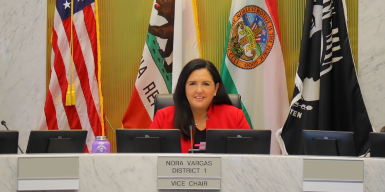 Nora Vargas, candidata a la presidencia de la Junta de Supervisores del Condado de San Diego