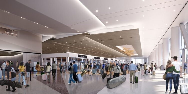 Así lucirá una vez terminada la nueva Terminal 1 del Aeropuerto de San Diego