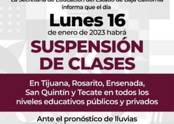 Suspenden clases en Tijuana, Tecate, Rosarito, Ensenada y San Quintín por lluvias