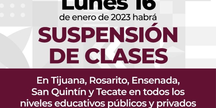 Suspenden clases en Tijuana, Tecate, Rosarito, Ensenada y San Quintín por lluvias