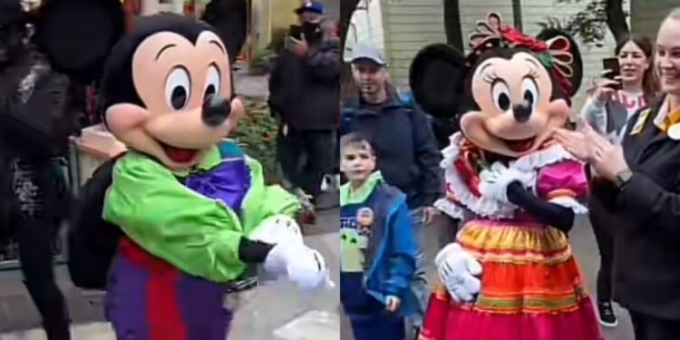 Mickey y Minnie Mouse mexicanos