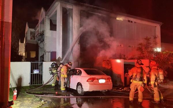 Dos apartamentos y un automóvil destruidos por incendio en Imperial Beach