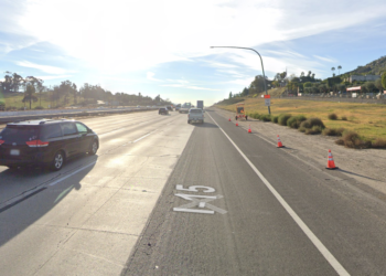 Carril en dirección Sur en Interestatal I-15 cerrado hasta el otoño de 2023