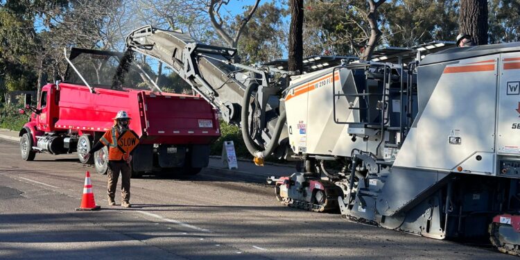 Repavimentación de Park Blvd