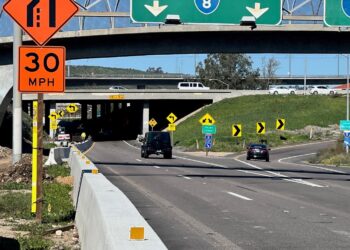 Limitan a un solo carril de tránsito en rampa de acceso a Interestatal I-8 desde Fairmount Avenue