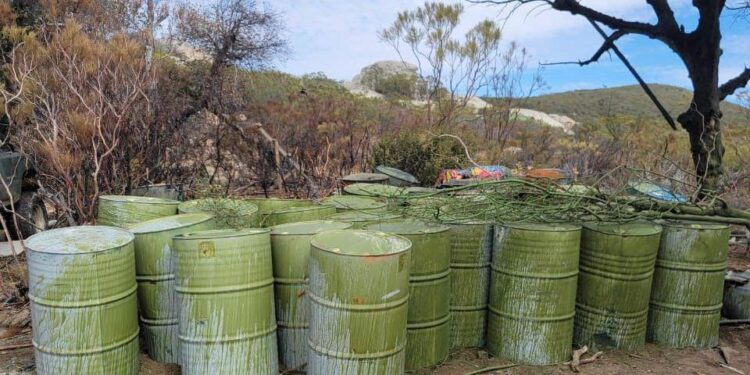 Localizan mega laboratorio de metanfetamina en La Rumorosa