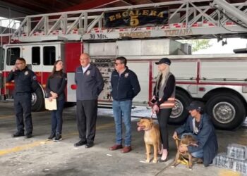 Bomberos de Tijuana recibe 30 kits de mascarillas de oxígeno veterinarias para animales en condición de emergencia