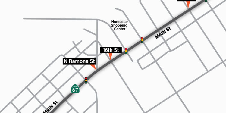Comienza construcción de rampa peatonal a lo largo de SR-67 en Ramona