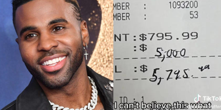 Jason Derulo propina
