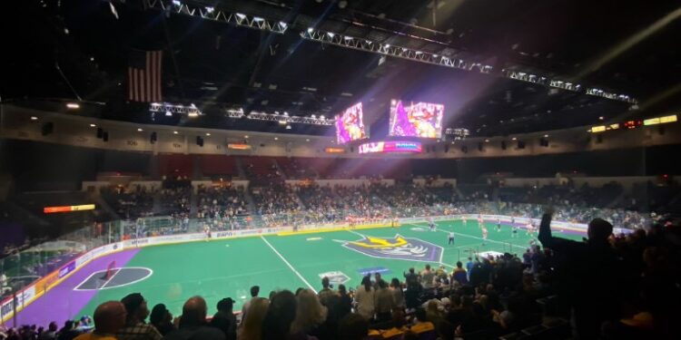 El Pechanga Arena a minutos de arrancar la prórroga.