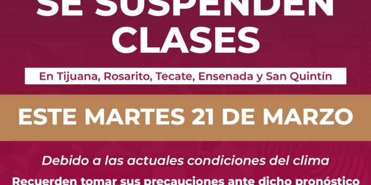 Suspenden clases en Baja California 21 de marzo