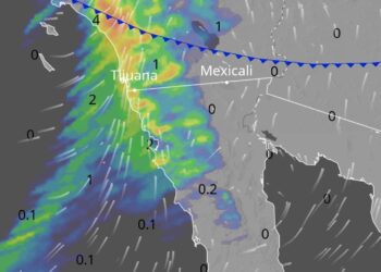 Alerta en Tijuana y San Diego por lluvias durante la madrugada