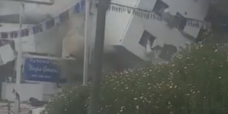 Colapsa segundo edificio en La Sierra