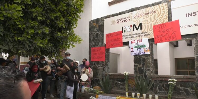 protesta INAMI Tijuana