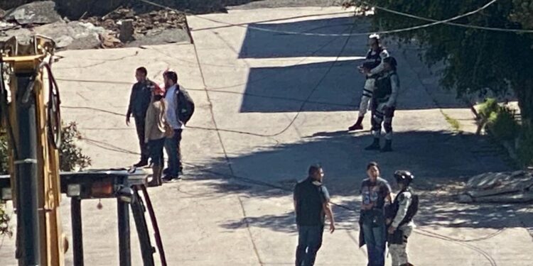 La inspección en la zona para descartar animales