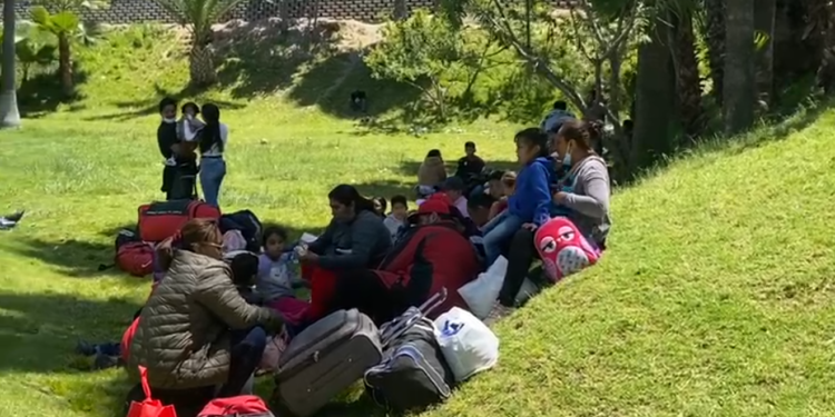 Migrantes en San Ysidro
