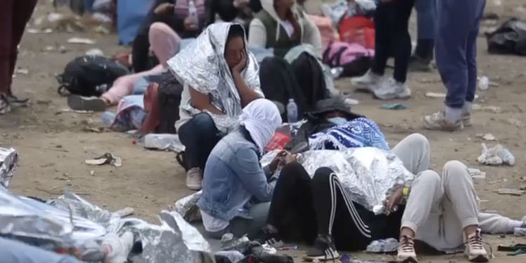 Migrantes en la frontera