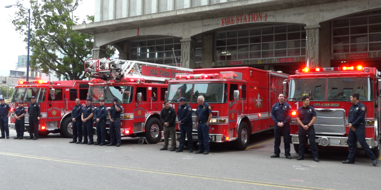 Honoran la memoria de bomberos que se han suicidado en San Diego