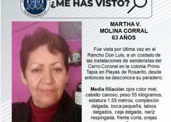 Martha Molina desaparecida en Rosarito