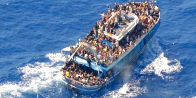 Kalamata Greece Migrant Boat